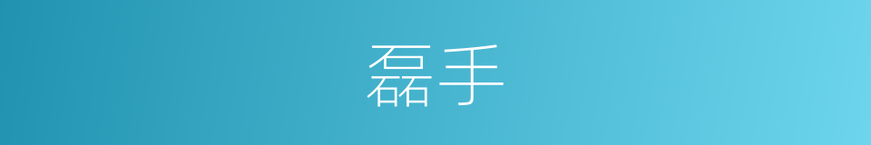 磊手的同义词