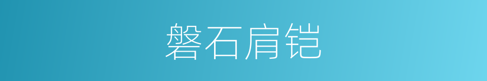 磐石肩铠的同义词