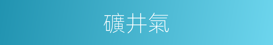 礦井氣的同義詞