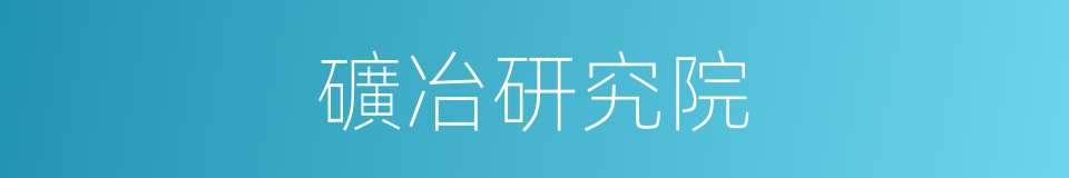 礦冶研究院的同義詞