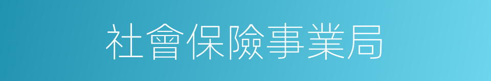 社會保險事業局的同義詞