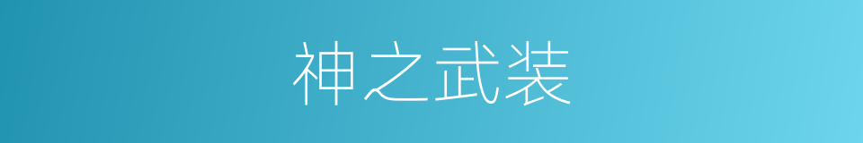 神之武装的意思
