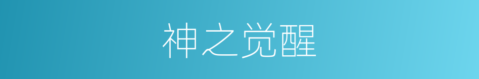 神之觉醒的意思