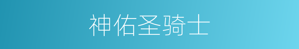 神佑圣骑士的同义词