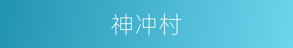 神冲村的同义词
