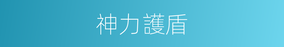 神力護盾的同義詞