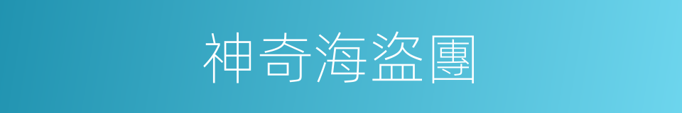 神奇海盜團的同義詞