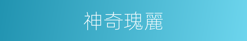 神奇瑰麗的同義詞