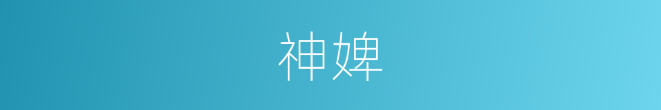 神婢的同义词