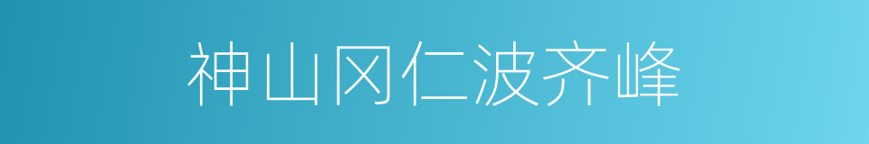 神山冈仁波齐峰的同义词