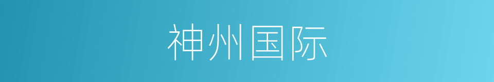 神州国际的同义词