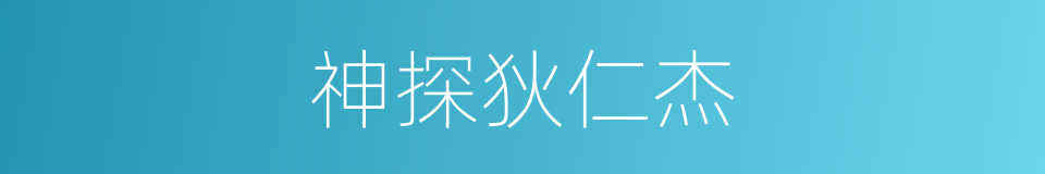神探狄仁杰的同义词