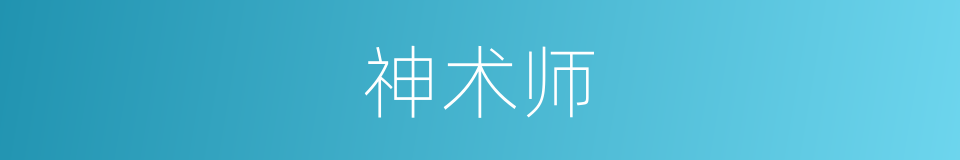 神术师的同义词