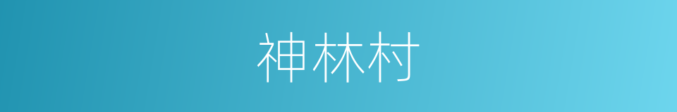 神林村的同义词