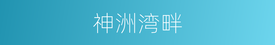 神洲湾畔的同义词
