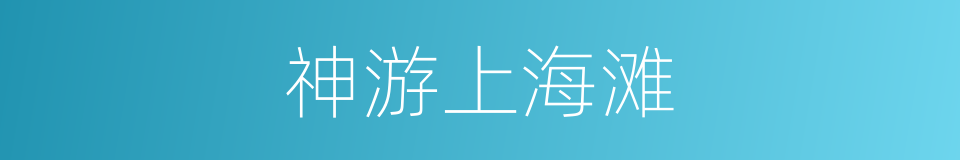 神游上海滩的同义词