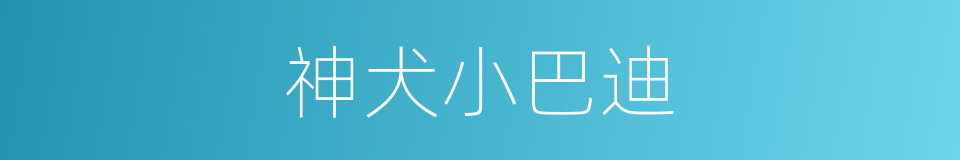 神犬小巴迪的同义词