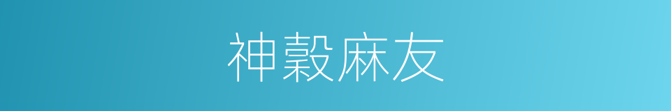 神穀麻友的同義詞