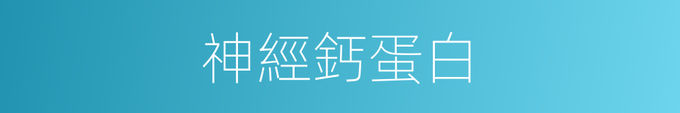 神經鈣蛋白的同義詞