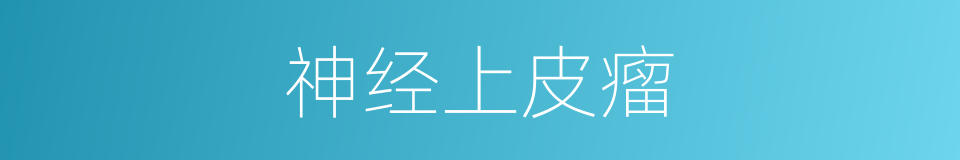 神经上皮瘤的同义词