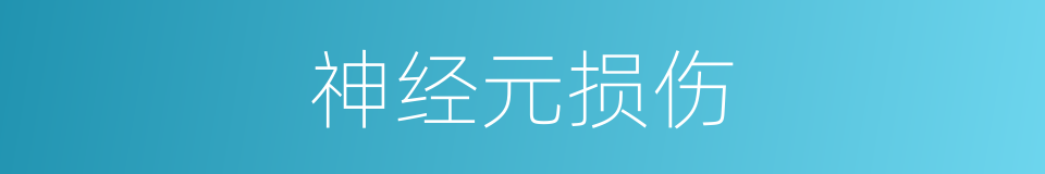 神经元损伤的同义词