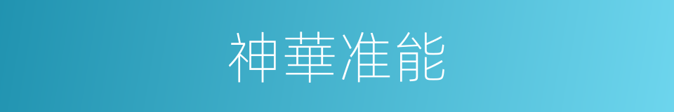 神華准能的同義詞