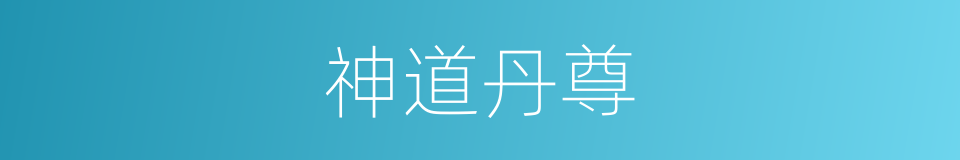 神道丹尊的同义词