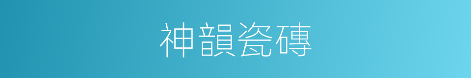 神韻瓷磚的同義詞