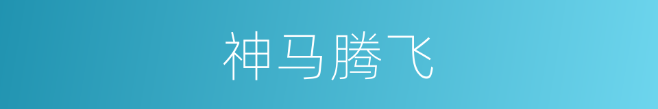 神马腾飞的同义词