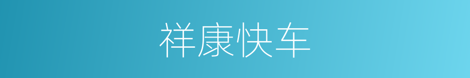 祥康快车的同义词