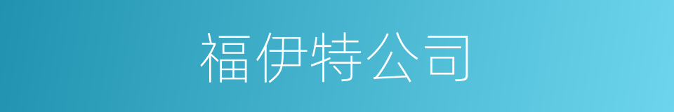 福伊特公司的同义词