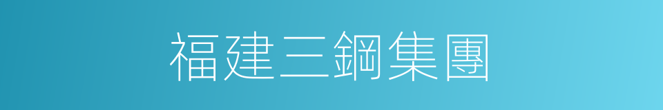 福建三鋼集團的同義詞