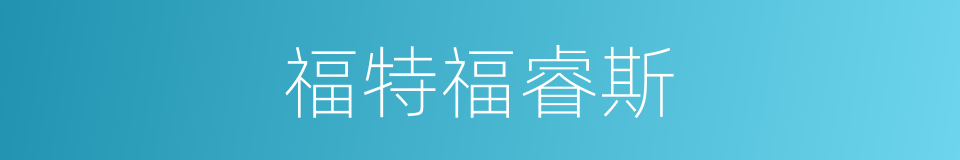 福特福睿斯的同义词