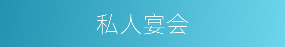 私人宴会的同义词