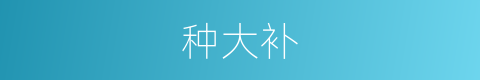 种大补的同义词