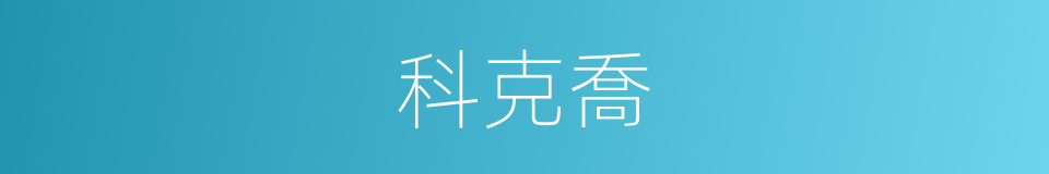 科克喬的同義詞