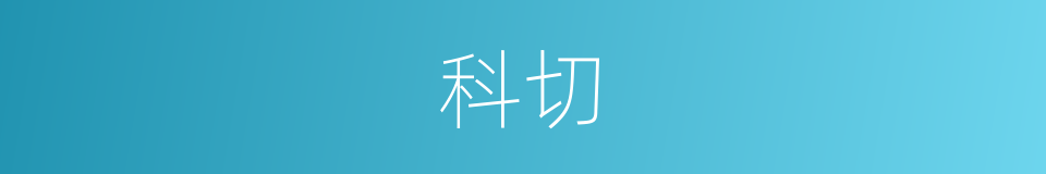 科切的同义词