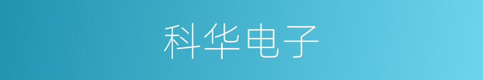 科华电子的同义词