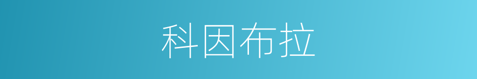 科因布拉的同义词