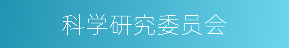 科学研究委员会的同义词