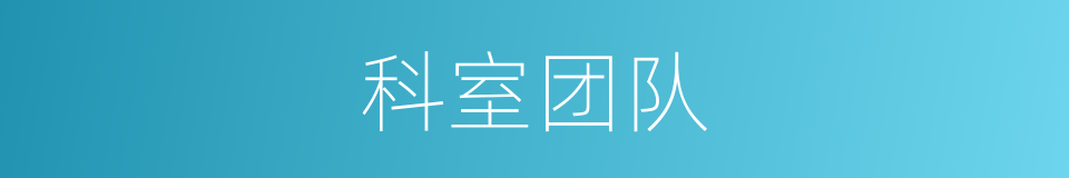 科室团队的同义词