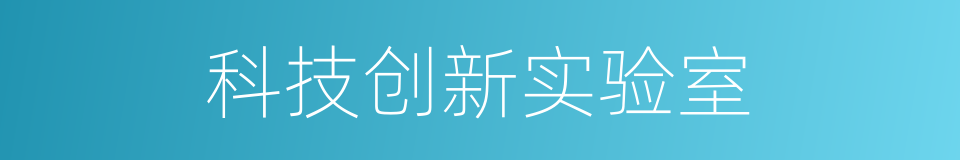 科技创新实验室的同义词