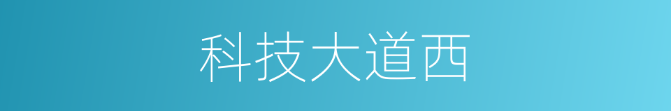 科技大道西的同义词