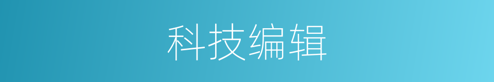 科技编辑的同义词