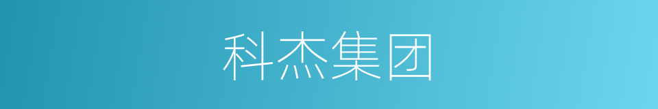 科杰集团的同义词