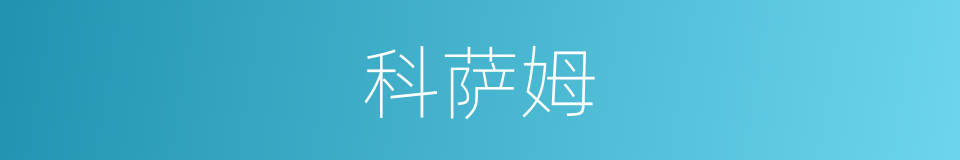 科萨姆的同义词