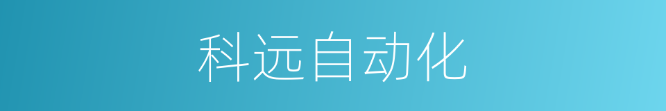 科远自动化的同义词