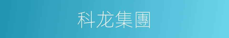 科龙集團的同義詞