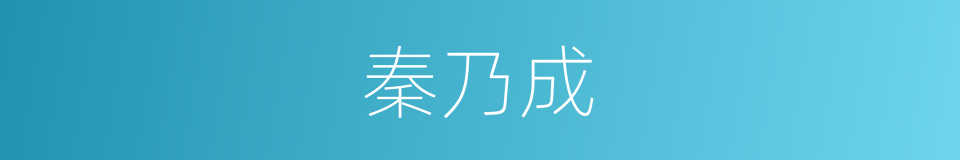 秦乃成的同义词