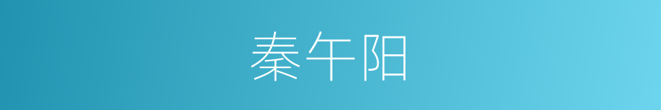 秦午阳的同义词